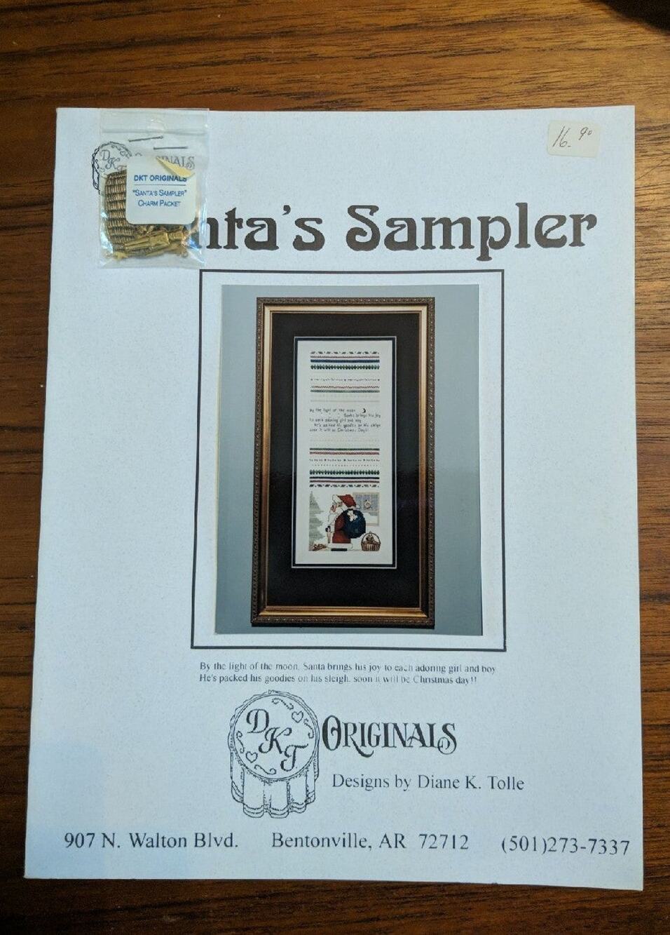 Santa's Sampler Cross Stitch Pattern